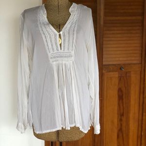 Johnny Was | Cream Ivory Rayon Blouse | M